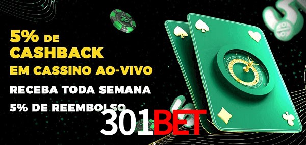 Promoções do cassino ao Vivo 301bet